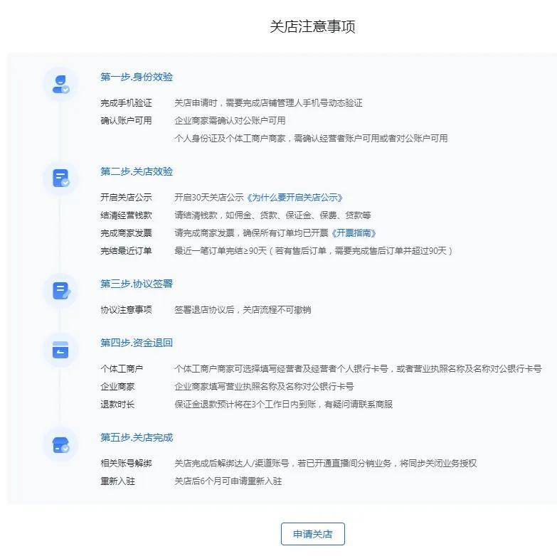 抖音电商学习中心功能中心商家开通抖店如何关店？关店有方法！晓多带你了解