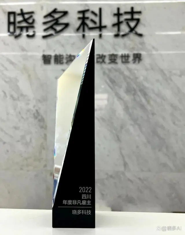 晓多科技荣获“2022四川年度非凡雇主”称号